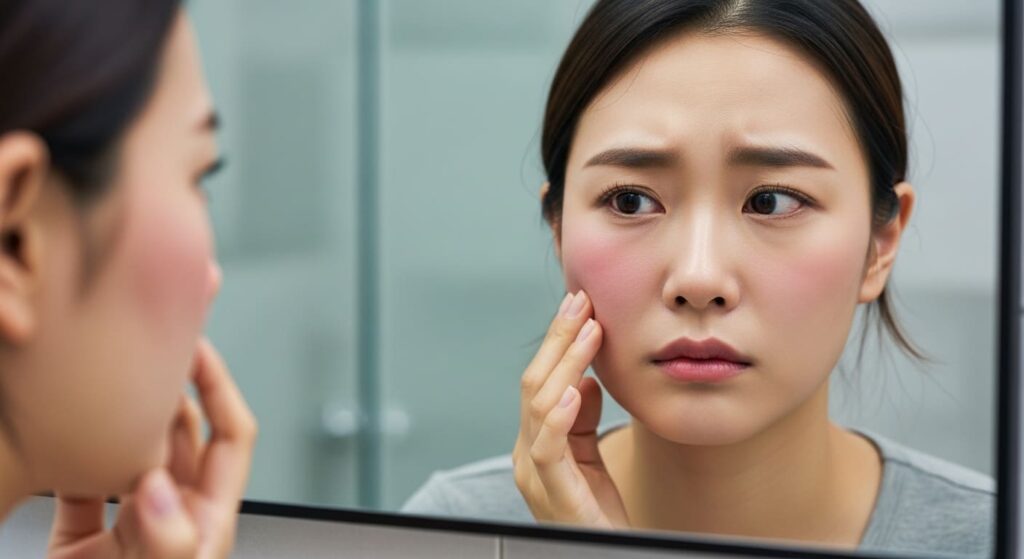 얼굴 간지러움 두드러기