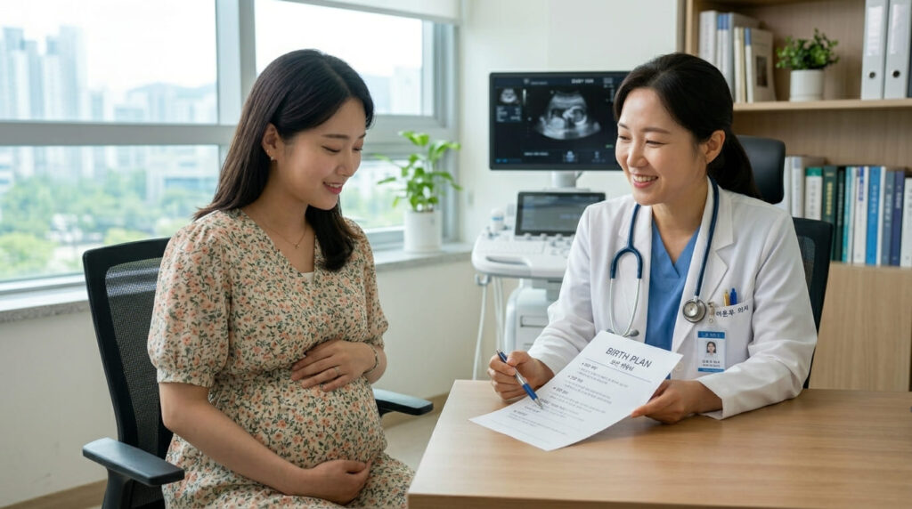 출산계획서 작성하기